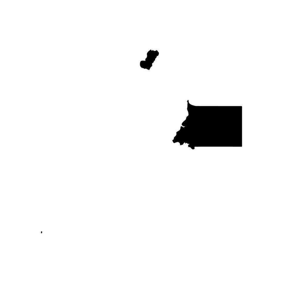 Silhouette of a Equatorial Guinea Country land Map vector