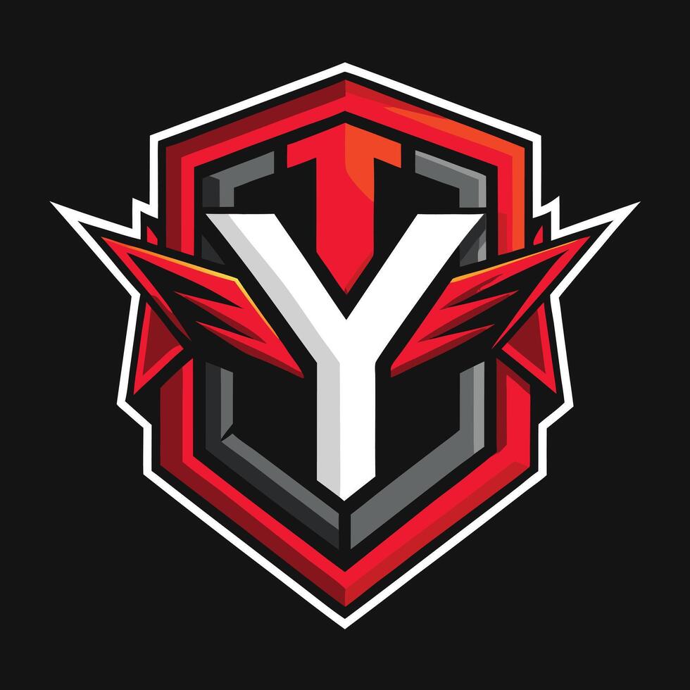 Y gaming logo, Y esport logo, Y mascot logo vector