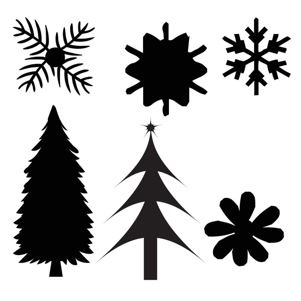 Christmas ,snowflake tree vector