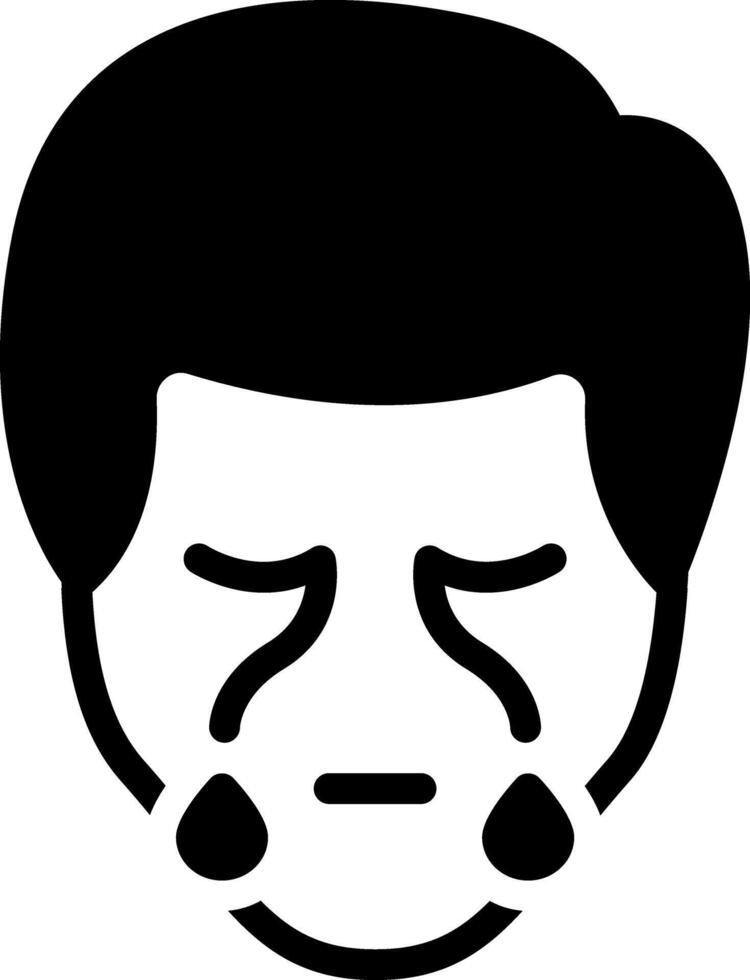 Solid black icon for streaming eye vector