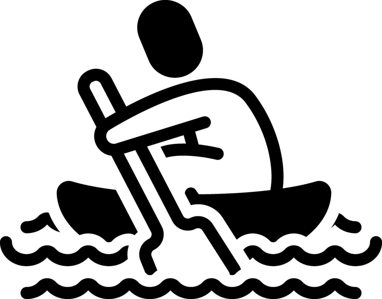 Solid black icon for row vector
