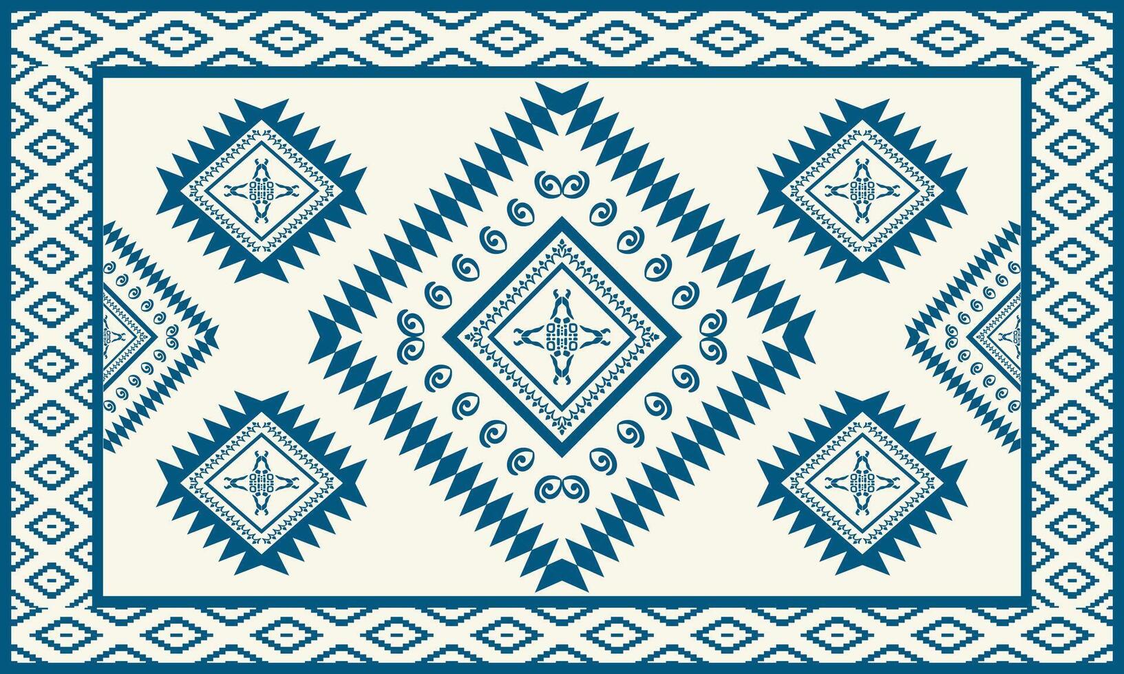 Ethinic Abstract rug pattern on Aztec print. Scandinavian seamless pattern. Ethnic ornament. tribal Scandinavian geometric ikat pattern. vector