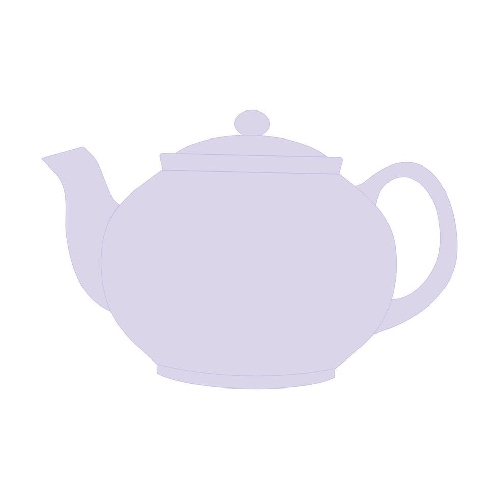 Purple Teapot Icon vector