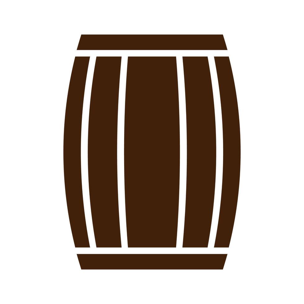 Brown Barrel Icon vector