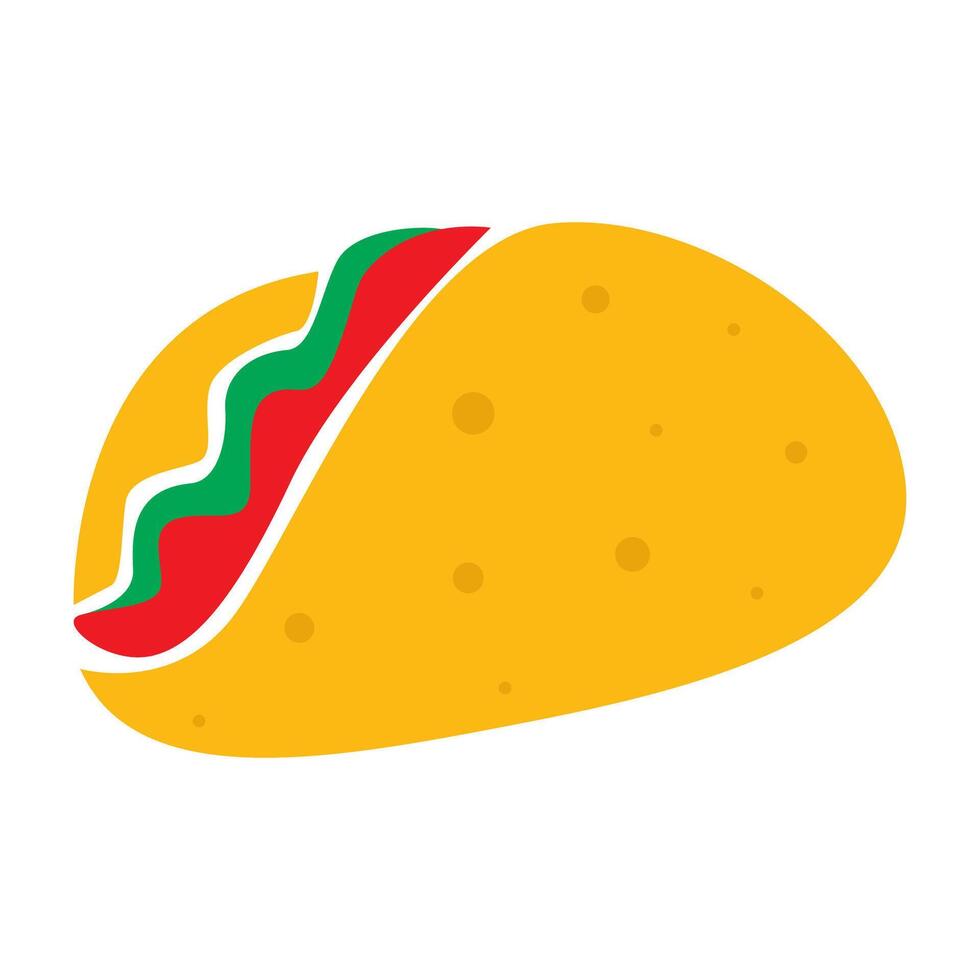 Mexican Taco Icon vector