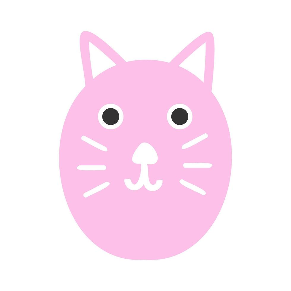 Cat Face Mascot Icon vector