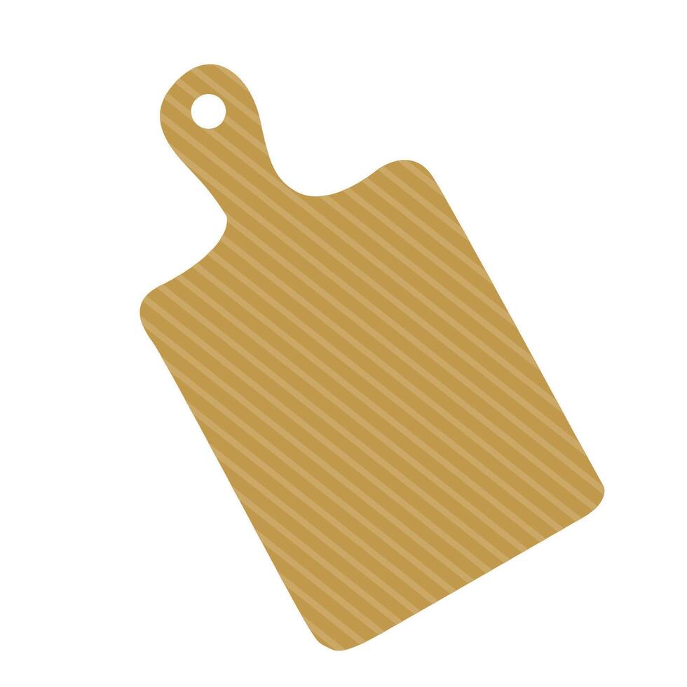 Wooden Chopping Board Icon vector