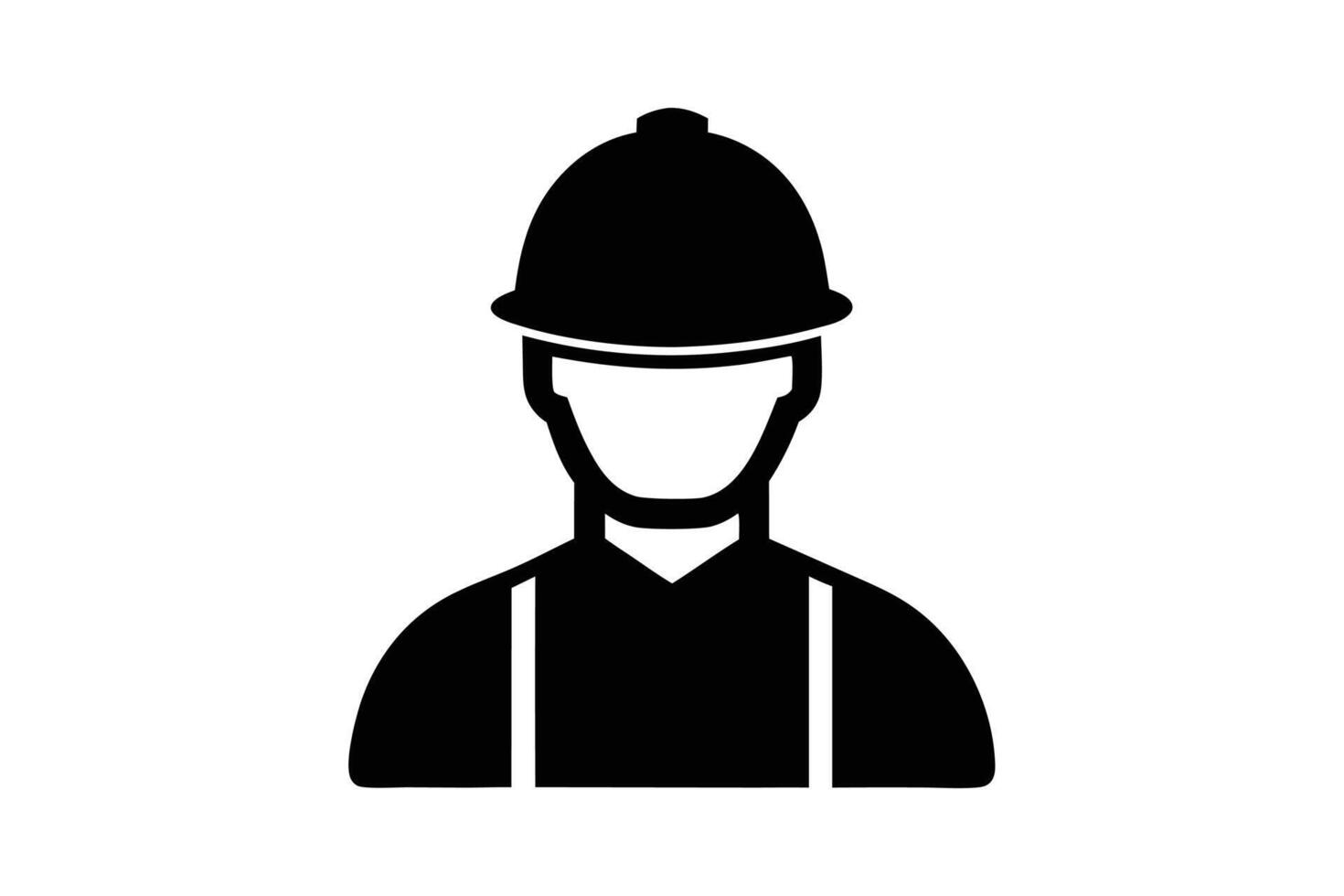 Construction worker safety helmet icon isolated on white background vector