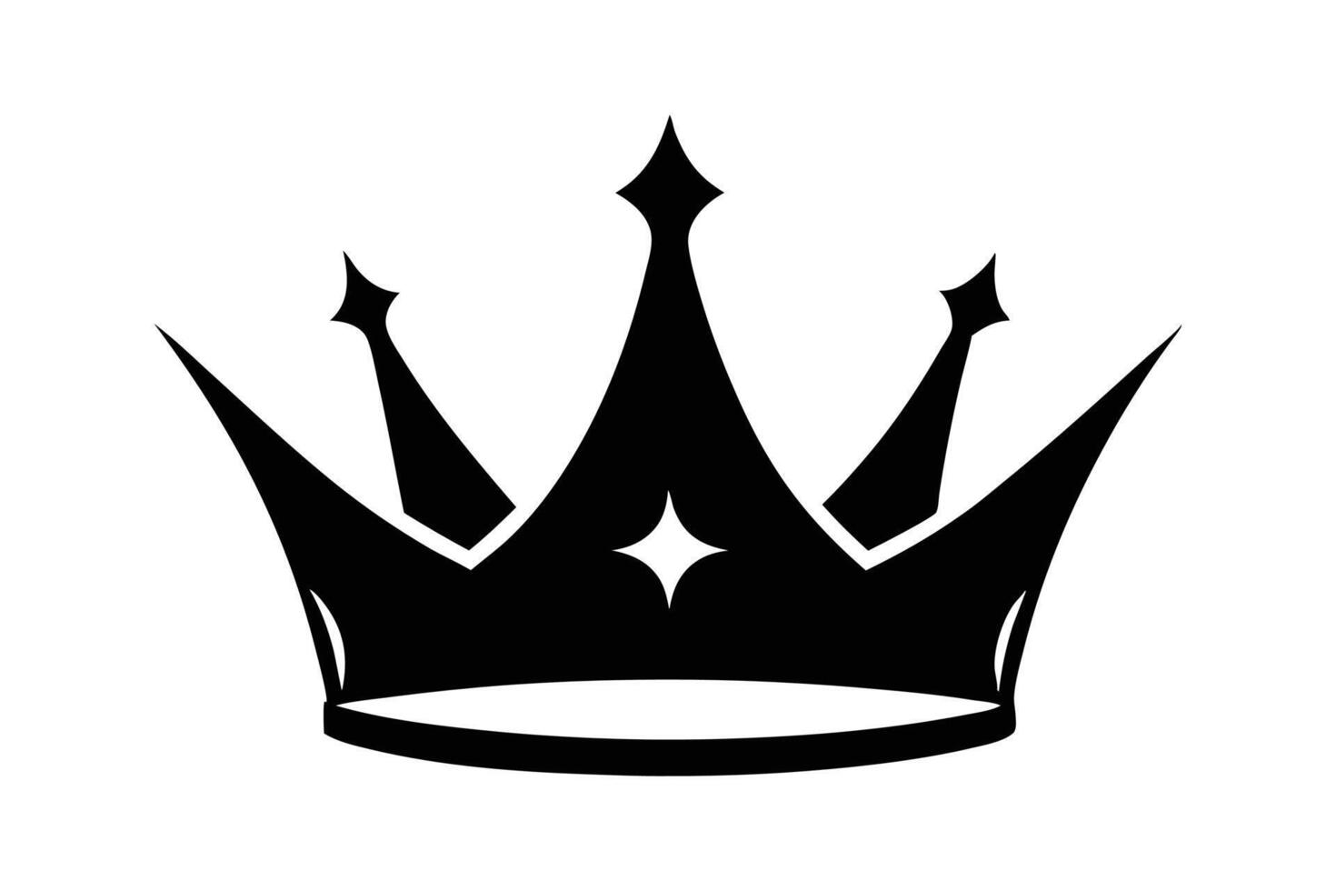 crown silhouette icon vector