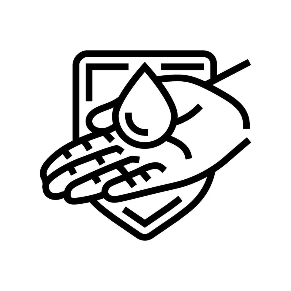 save water water saving line icon illustration vector