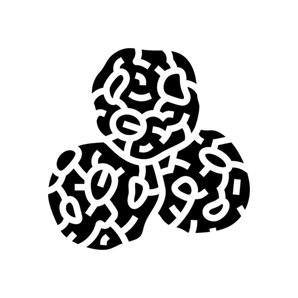 energy balls snack food glyph icon illustration vector