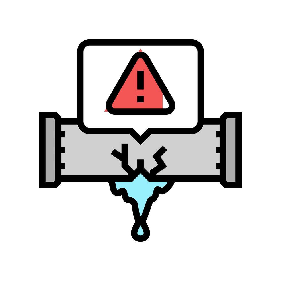 leak detection water saving color icon illustration vector