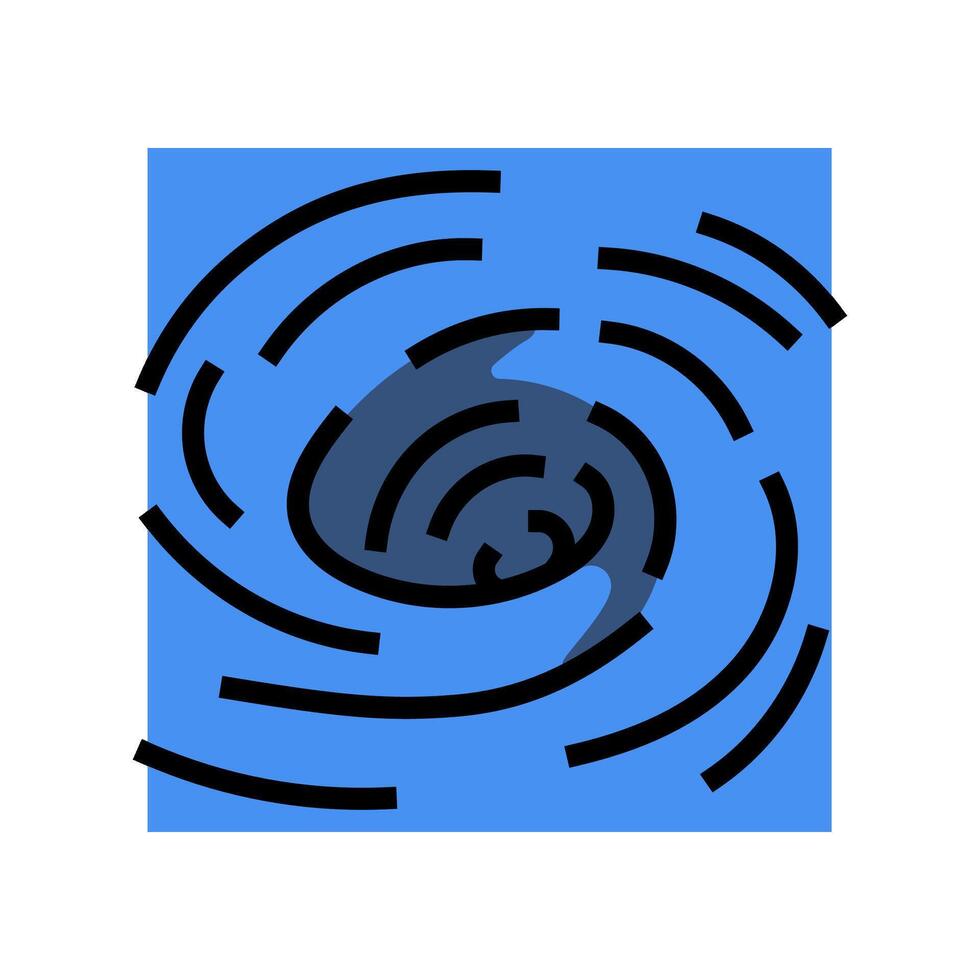 whirlpool rotating water color icon illustration vector