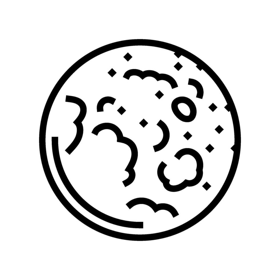 lunar eclipse weather natural phenomena line icon illustration vector