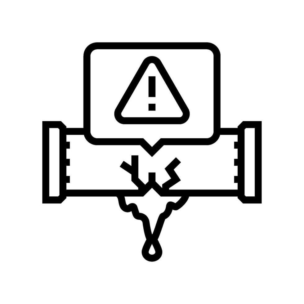 leak detection water saving line icon illustration vector