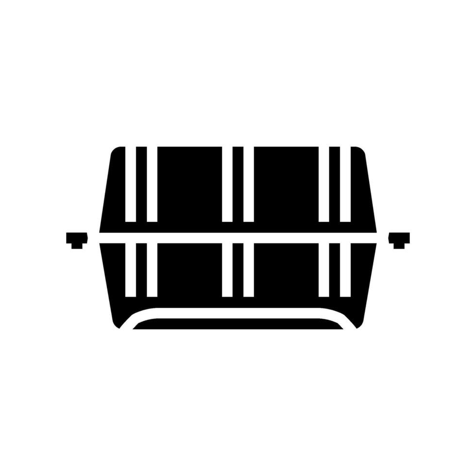 container plastic package glyph icon illustration vector