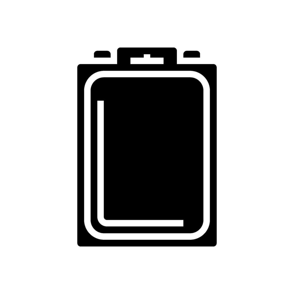 clamshell package plastic package glyph icon illustration vector