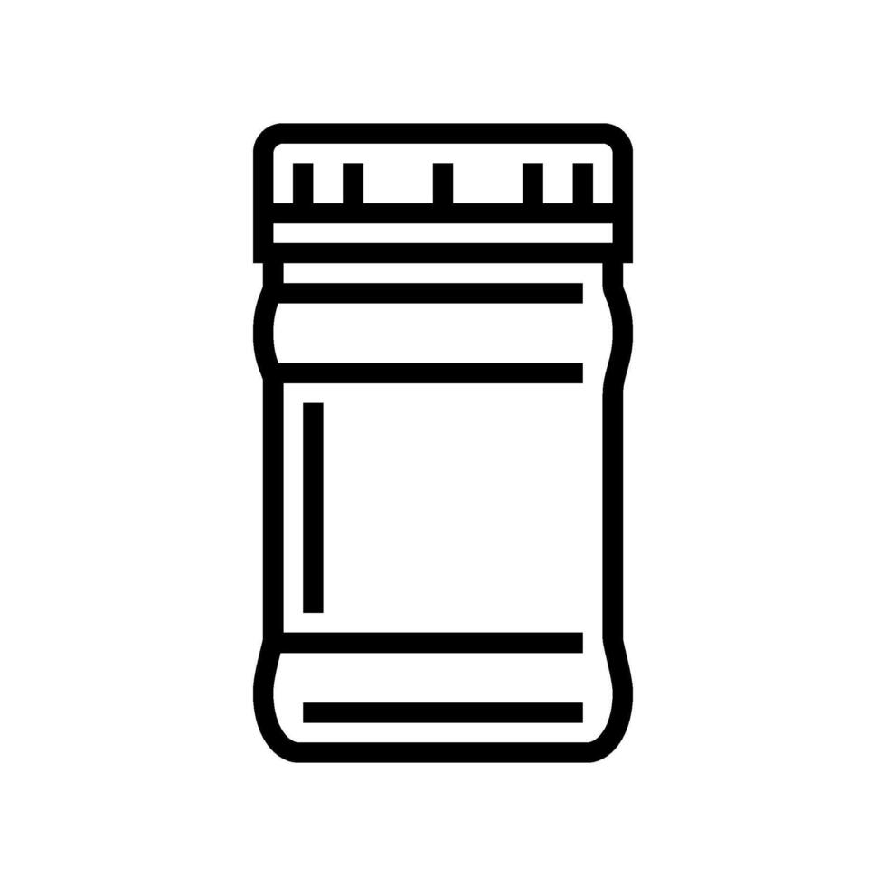 jar plastic package line icon illustration vector