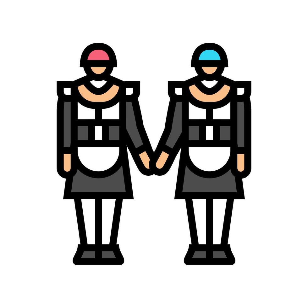 cosplayer color icon illustration vector
