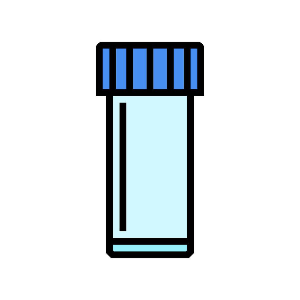 vial plastic package color icon illustration vector