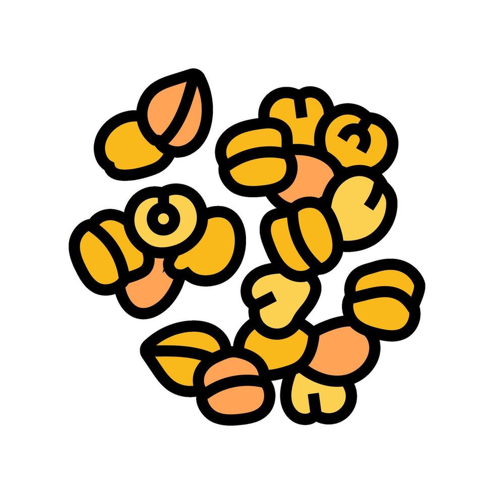 chickpeas vegan food color icon illustration vector