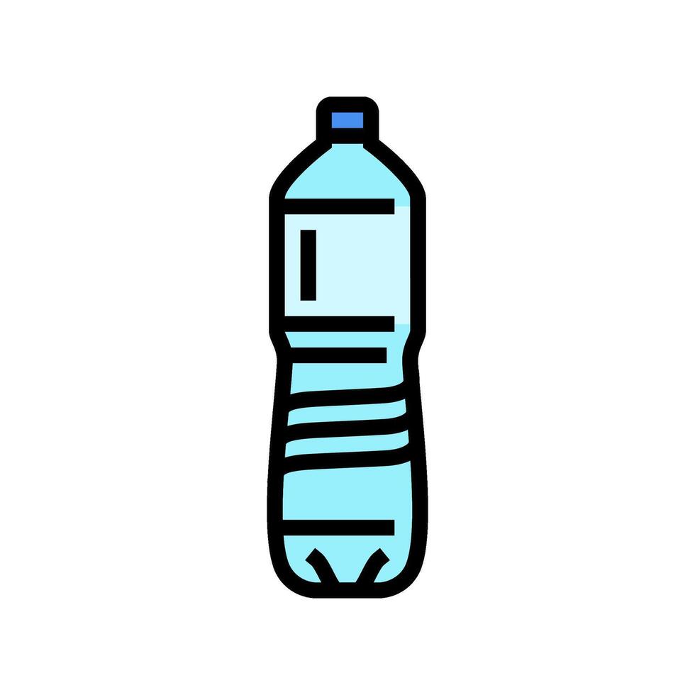 bottle plastic package color icon illustration vector