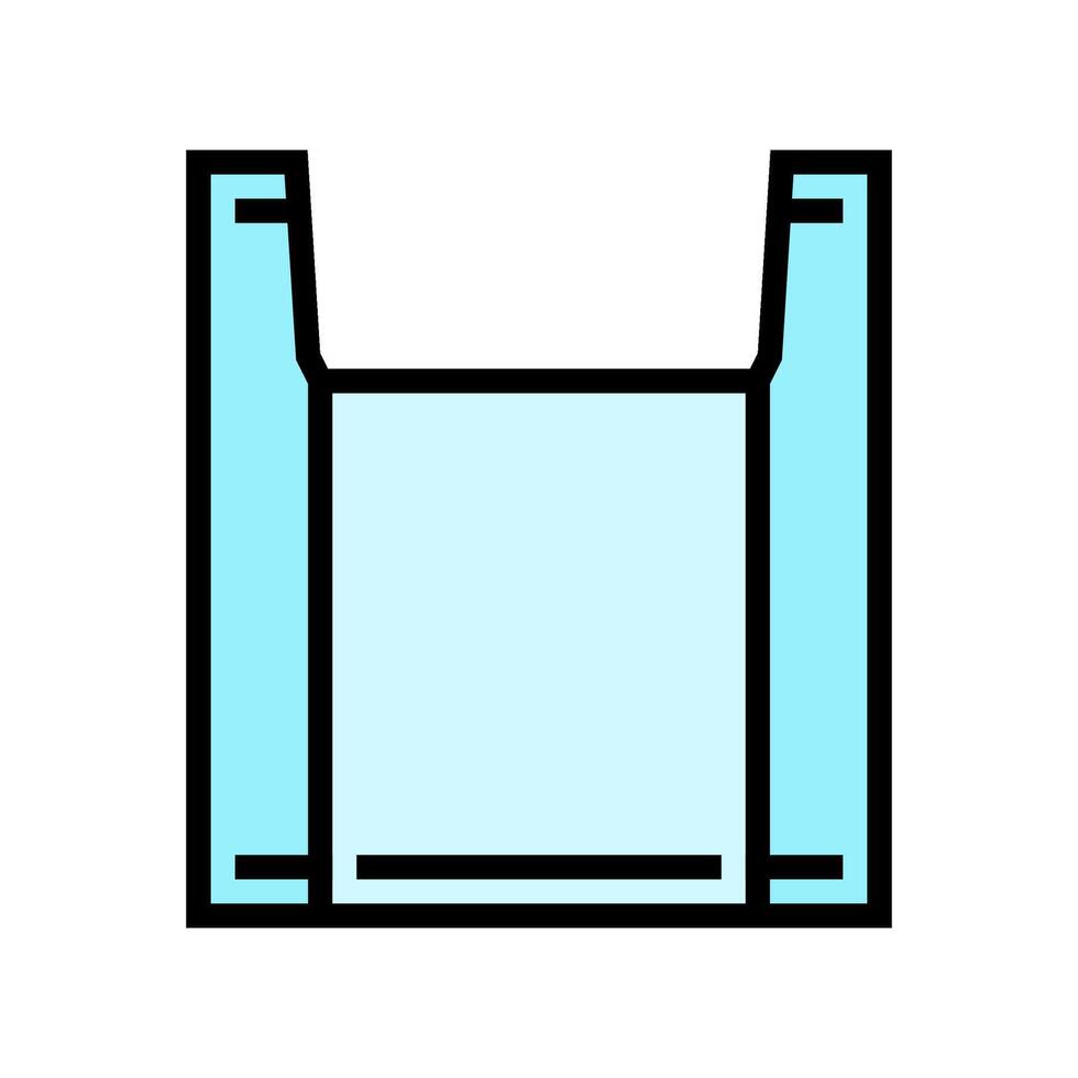 bag plastic package color icon illustration vector