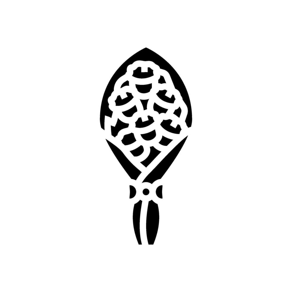 presentation bouquet flower glyph icon illustration vector