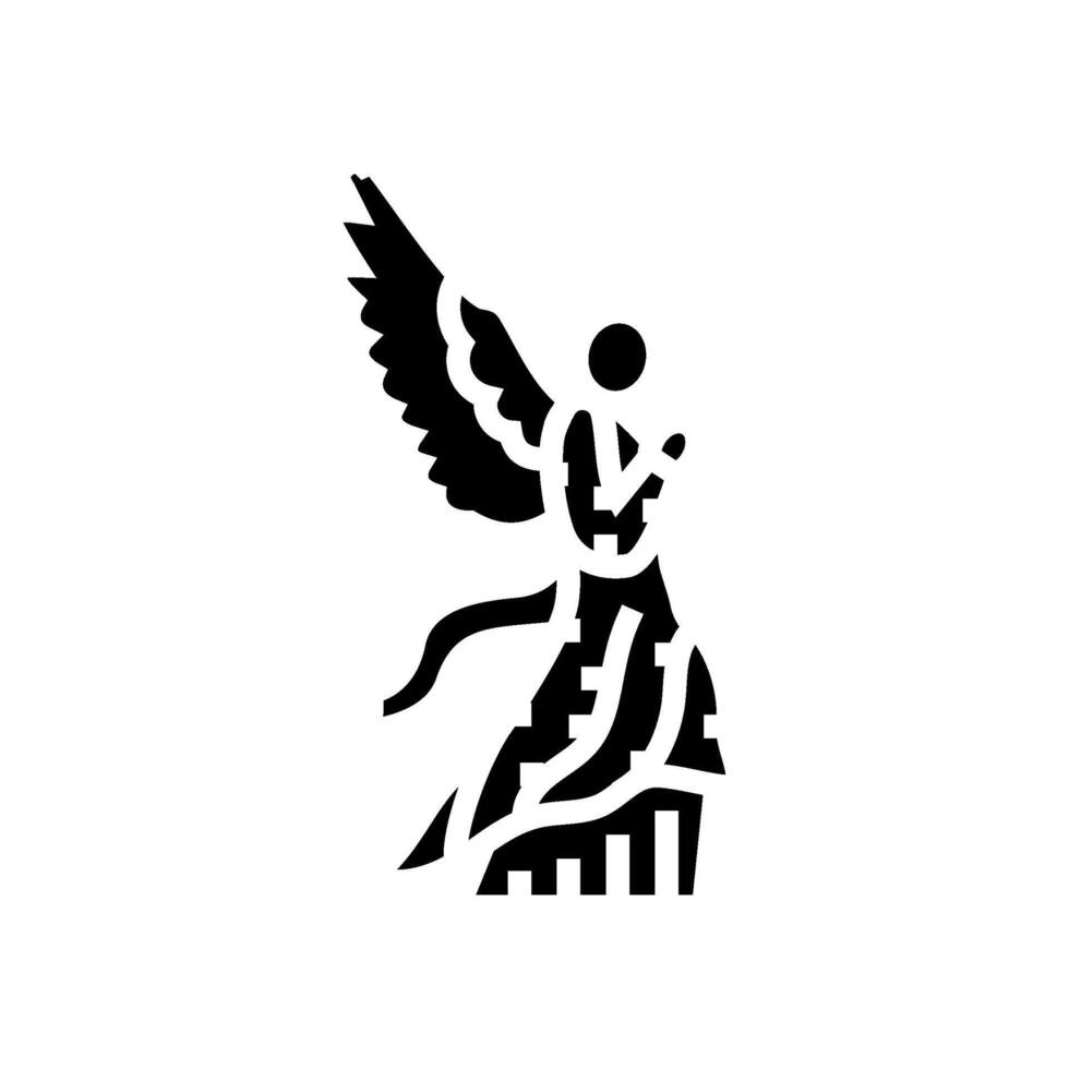 ice sculpture winter glyph icon illustration vector