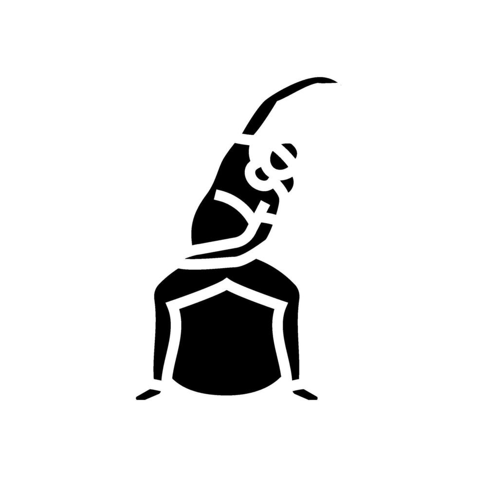 kegel exercises pregnant fitness glyph icon illustration vector