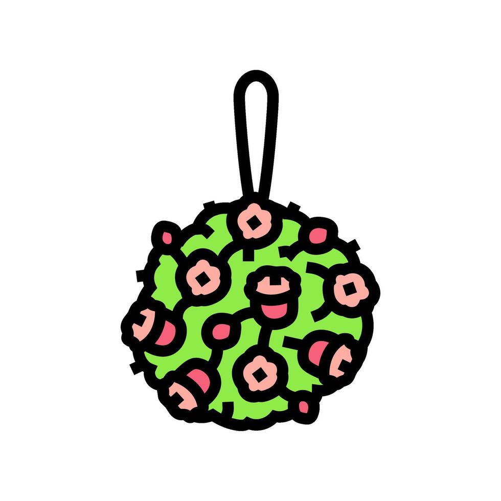 pomander bouquet flower color icon illustration vector