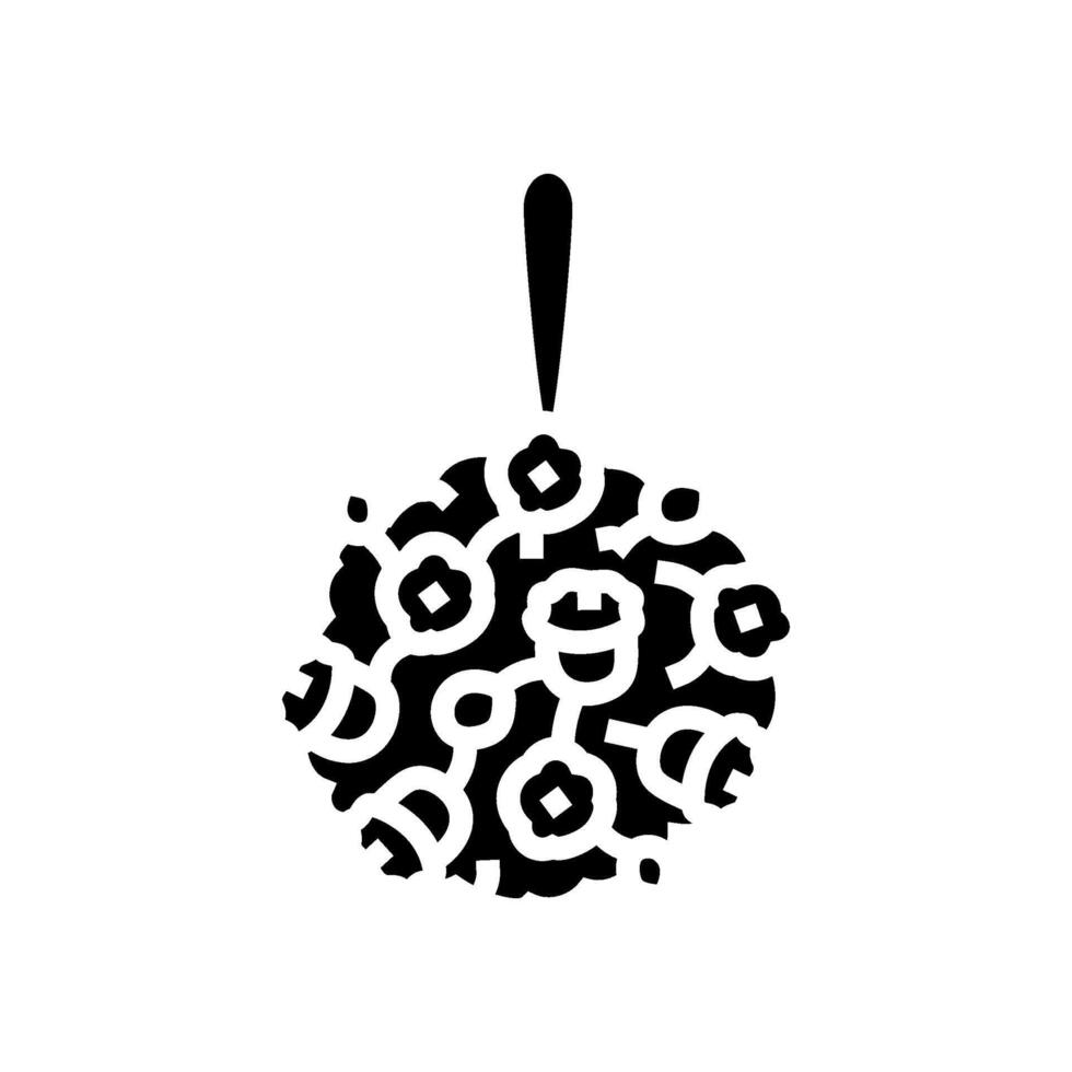 pomander bouquet flower glyph icon illustration vector