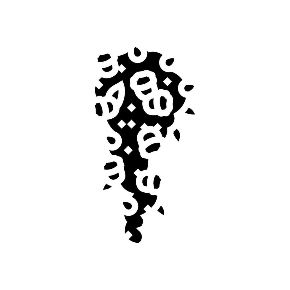 cascade waterfall bouquet flower glyph icon illustration vector