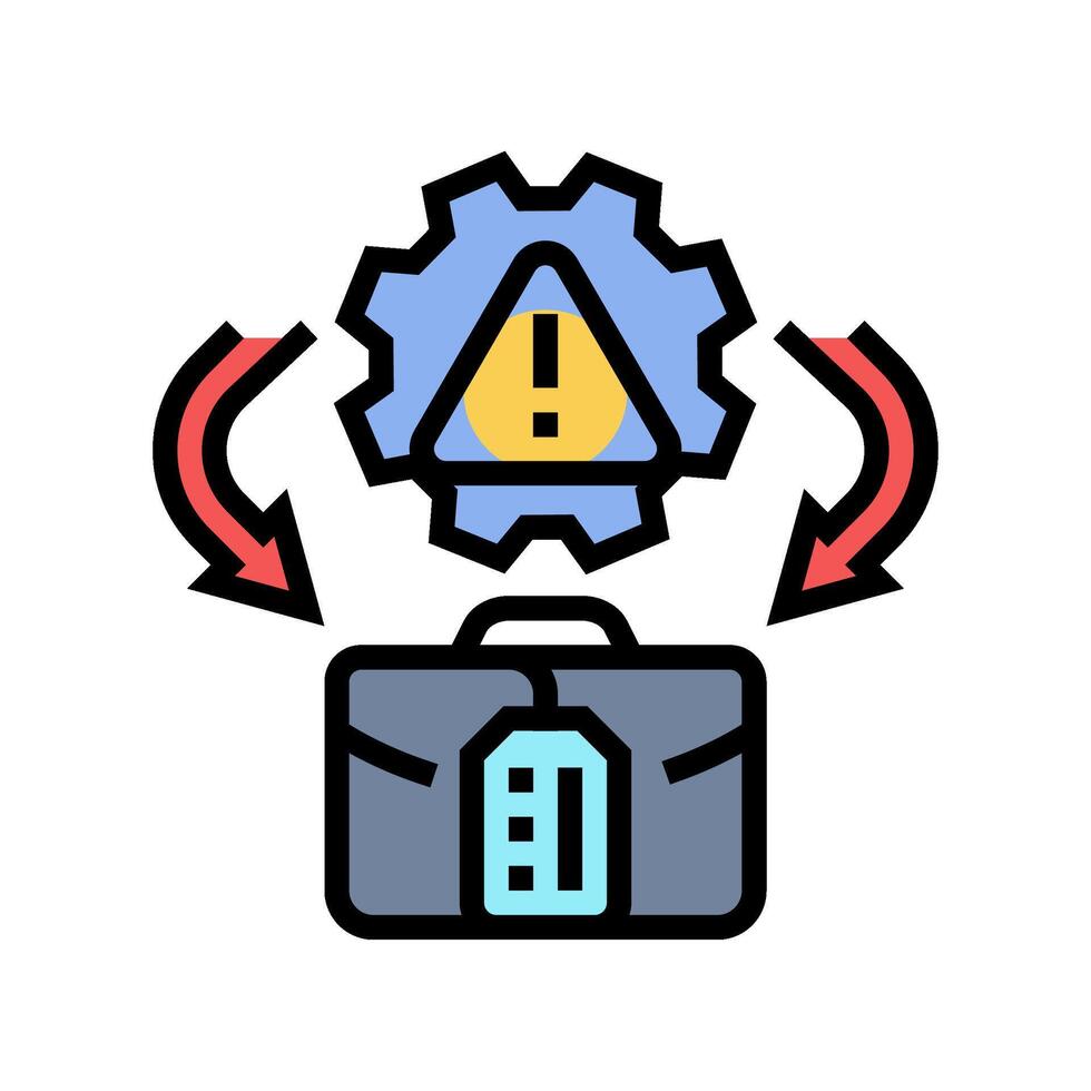 risk taking modern business color icon illustration vector