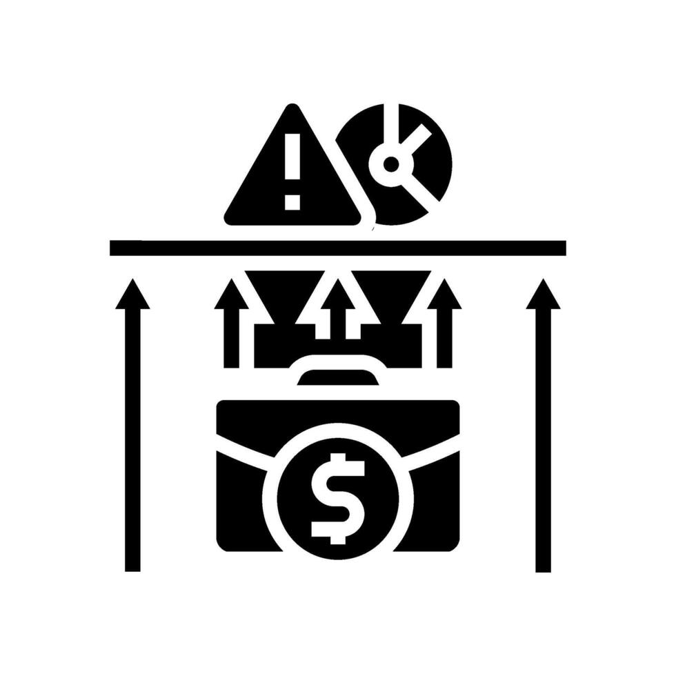 cost control modern business glyph icon illustration vector