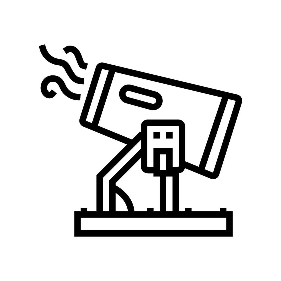 dust control mining line icon illustration vector