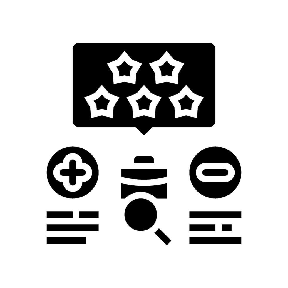 performance appraisal business process glyph icon illustration vector