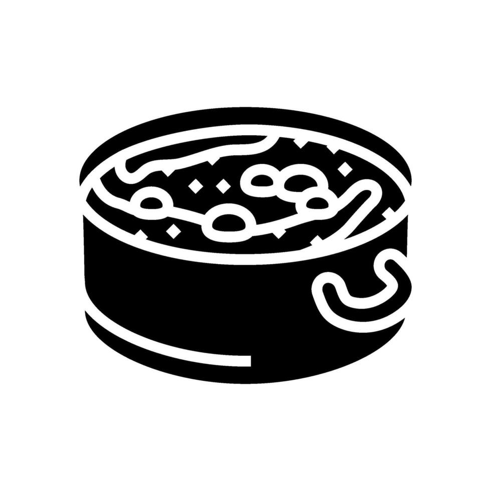 making homemade soup autumn glyph icon illustration vector