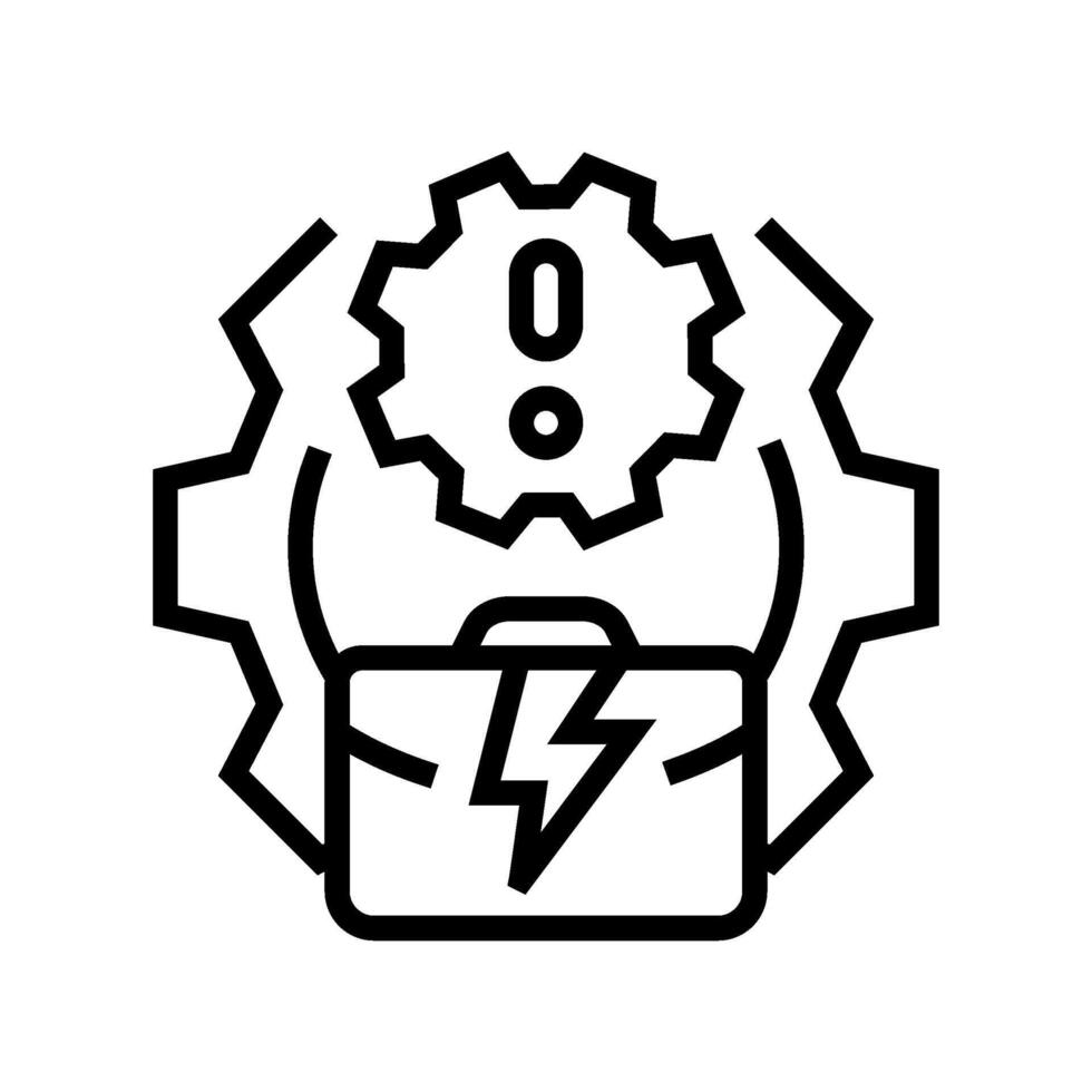disruption modern business line icon illustration vector