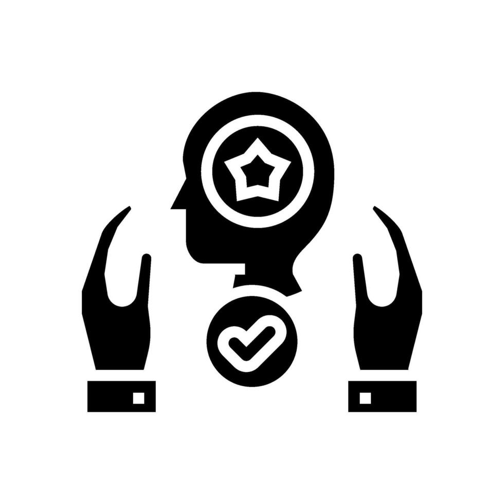 talent retention modern business glyph icon illustration vector