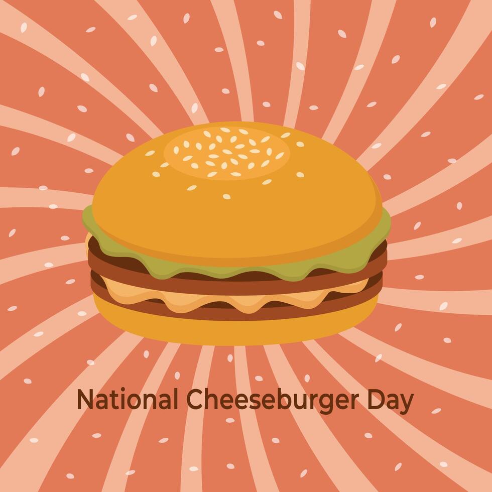 National Cheeseburger Day event banner. design template. vector