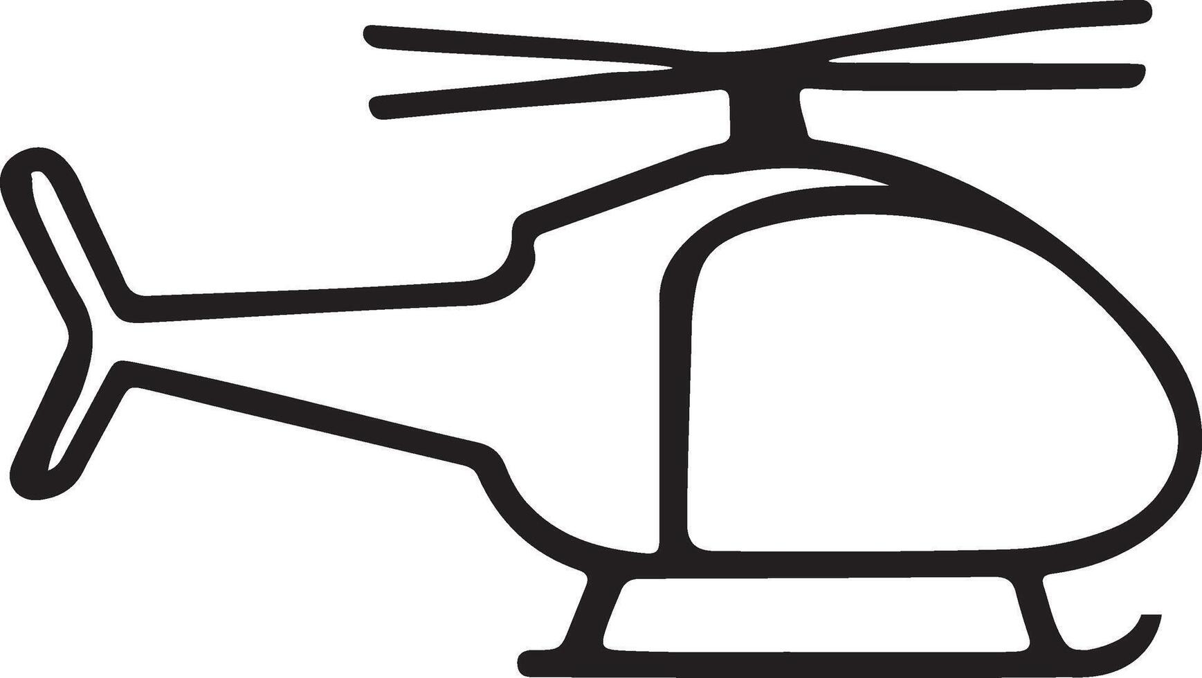 Stylish Helicopter Icon and illustrator Graphic Design vector