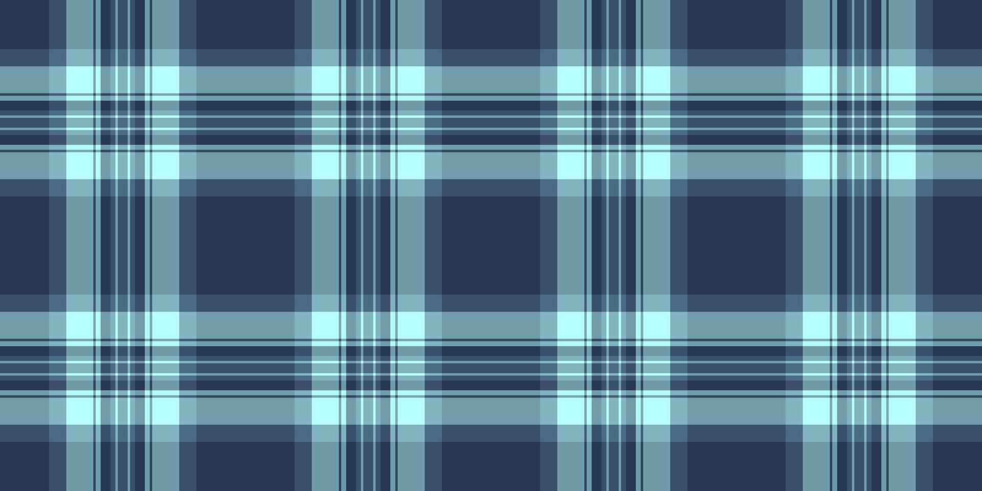 India tartan background fabric, floor textile check. Wear seamless plaid texture pattern in cyan and blue colors. vector