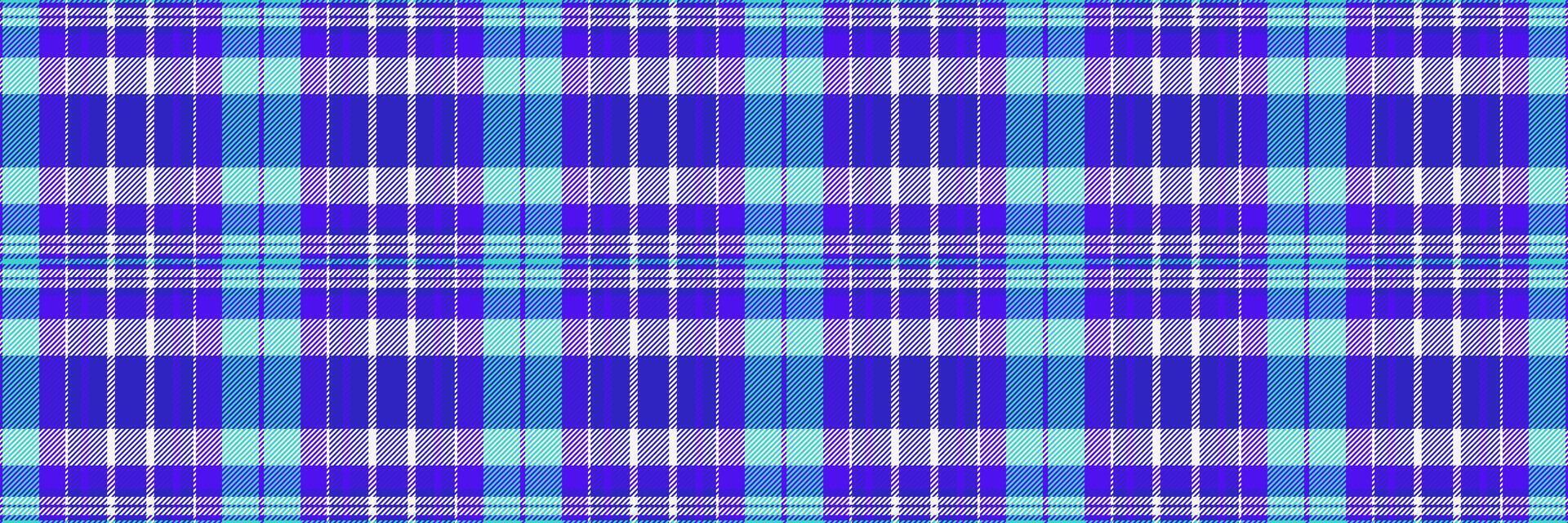 Birthday fabric background pattern, romantic check texture plaid. Basic seamless textile tartan in indigo and white colors. vector