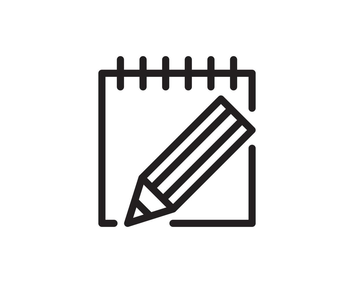 Note icon sign. Paper message or document page. vector