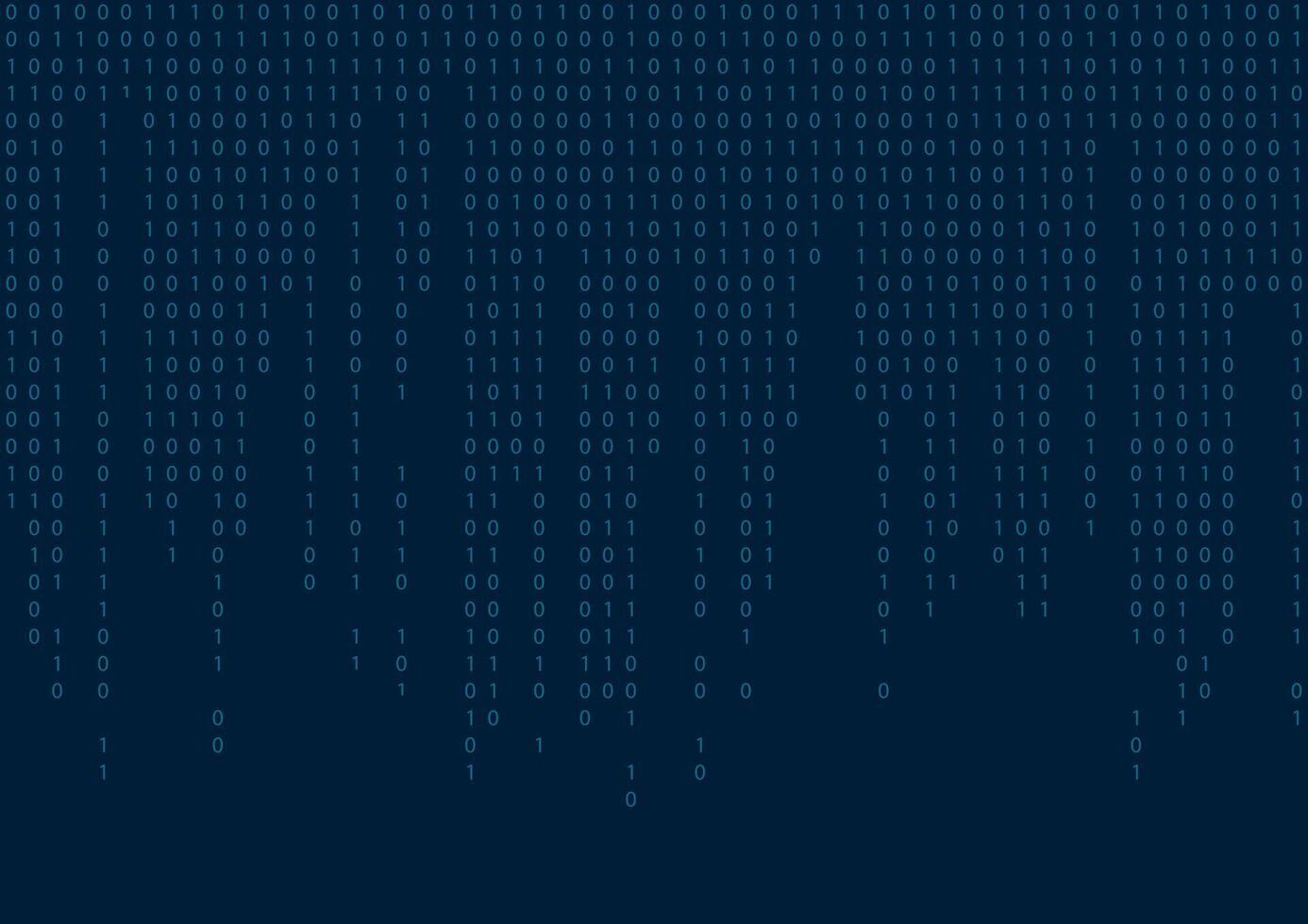 Digital binary code seamless pattern. Blue background. illustration. vector