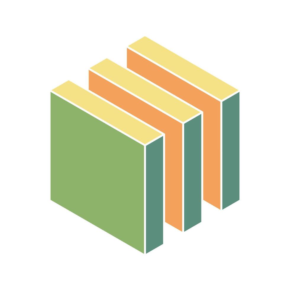 Cube logo, geometric design. Box logotype company, trendy techno emblem in isometric 3D style. vector