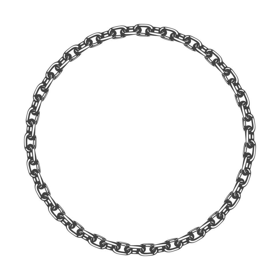 chain frame. The symbol of slavery and the struggle for freedom. vector