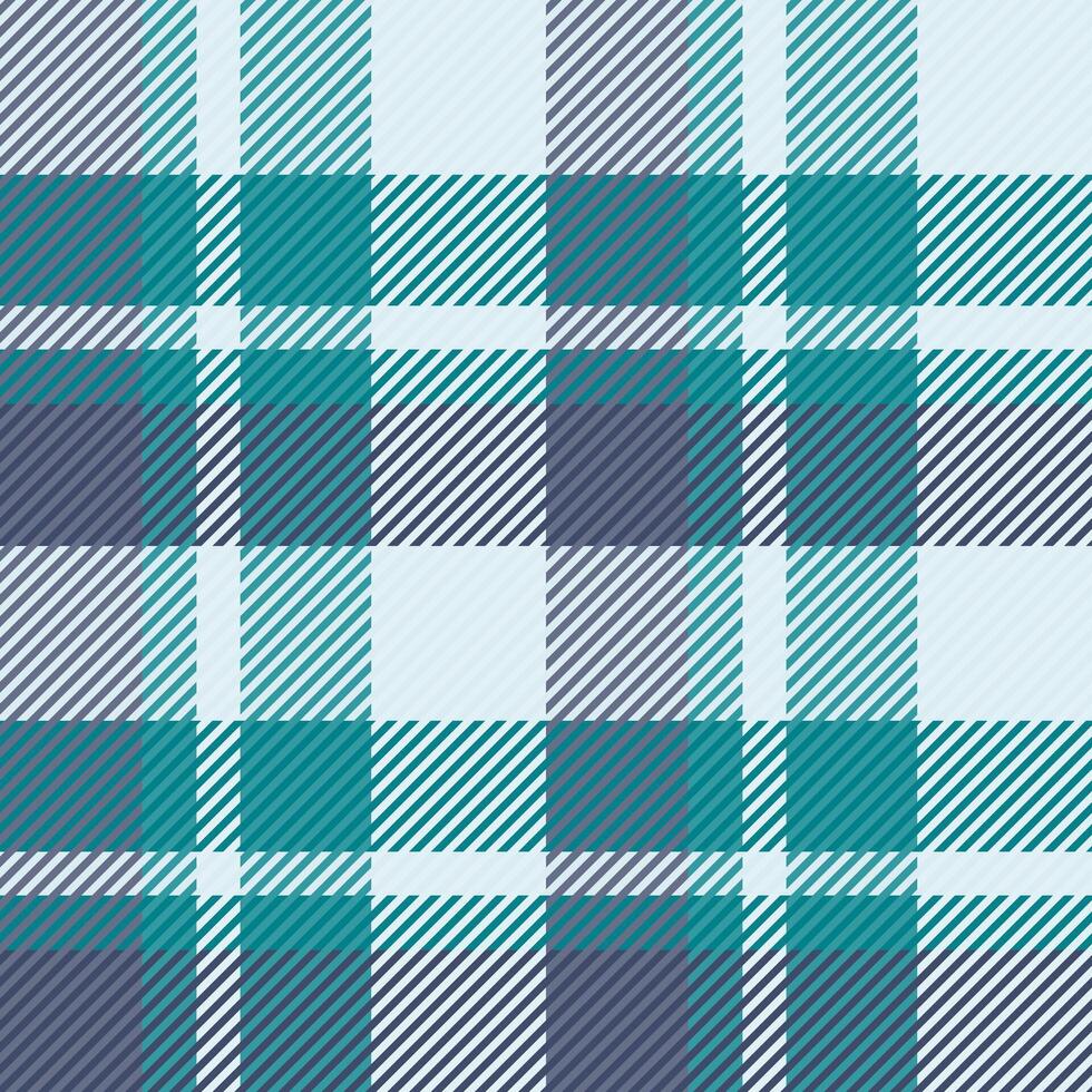 October seamless check, carnival textile texture background. Fibre pattern fabric plaid tartan in cyan and light colors. vector