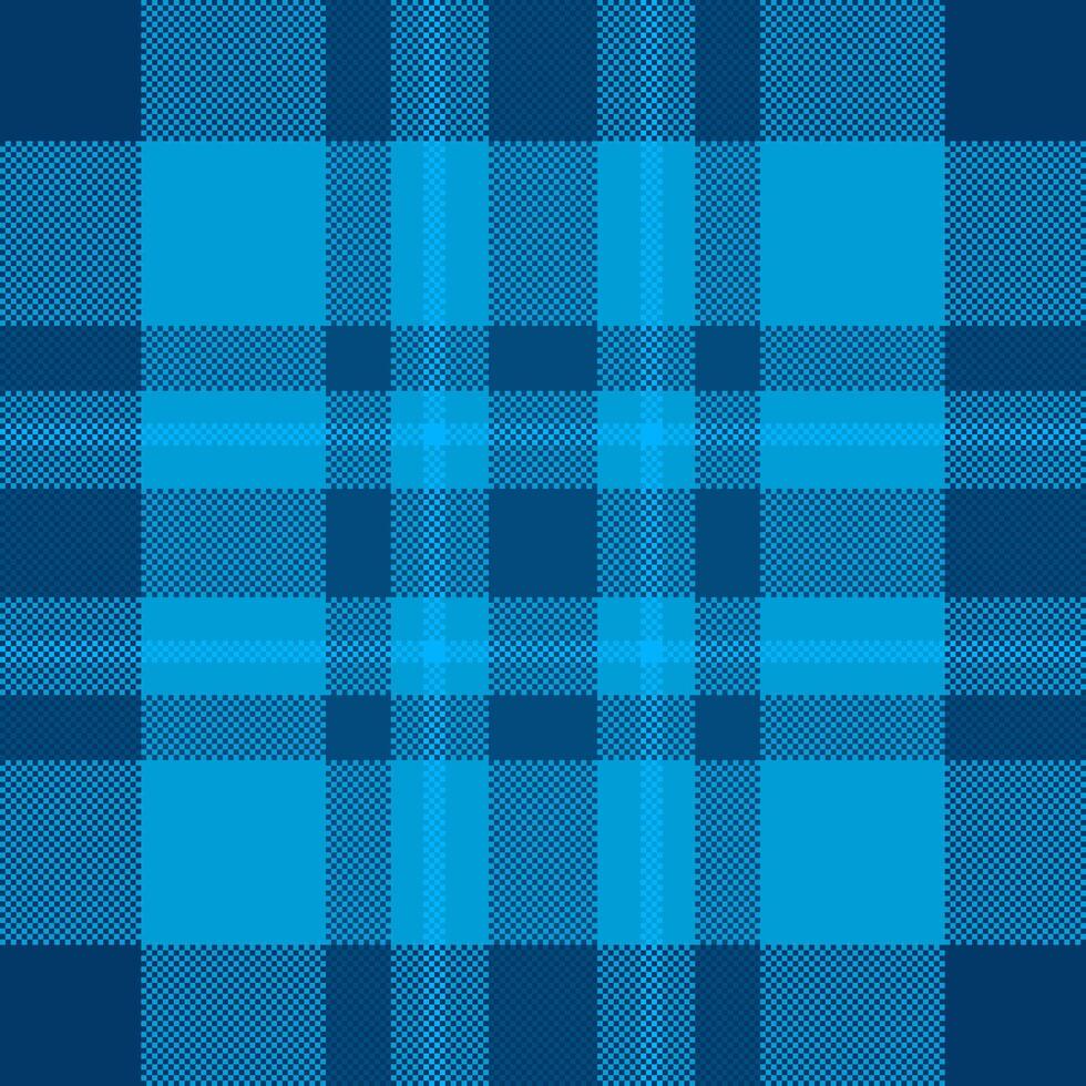 Store background texture fabric, luxurious pattern textile tartan. Uniform check plaid seamless in cyan and bright colors. vector
